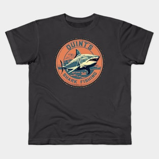 Quint's Shark Fishing Retro Kids T-Shirt